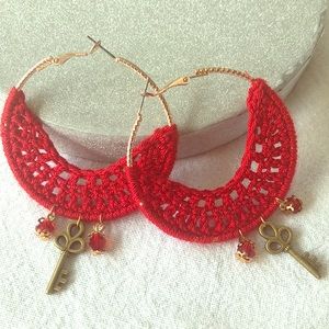 BEAUTIFUL HANDMADE CROCHET EARRINGS